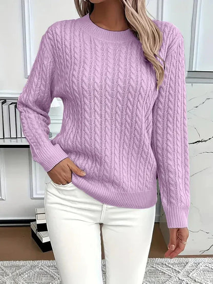 Elvira – kuscheliger herbstpullover aus weichem strickstoff
