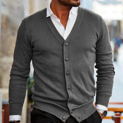 Stefan comfort herren cardigan – weicher strick für alltag