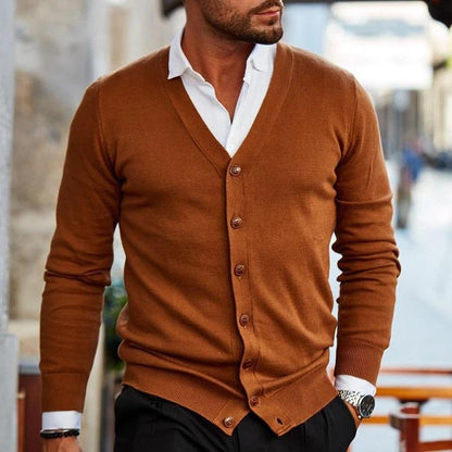 Stefan comfort herren cardigan – weicher strick für alltag