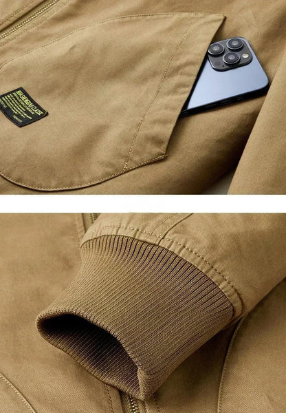 Jonas – lässige jacke mit warmem sherpa-futter