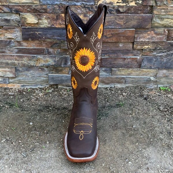 Bestickte kniehohe cowboystiefel für damen