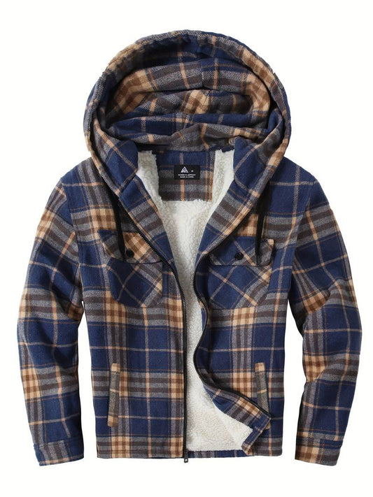 Charles – gemütlicher kapuzenpullover mit reißverschluss für herren