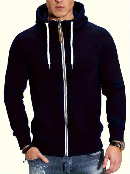 John – langärmliger kapuzenpullover mit reißverschluss