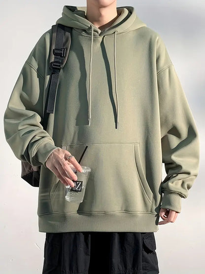 David – schlichter lässiger kapuzenpullover für herren